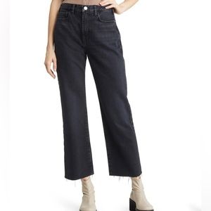 Frame “Ali” Wide Leg Crop Jeans